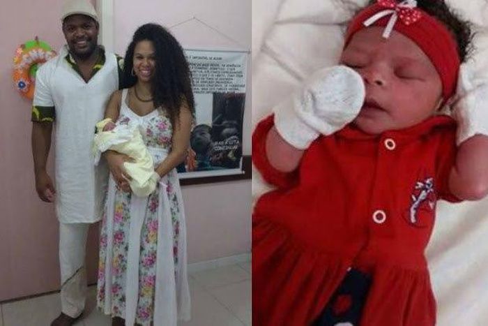 Cizinho Afreeka, wife, Juliana and Makeda Foluke