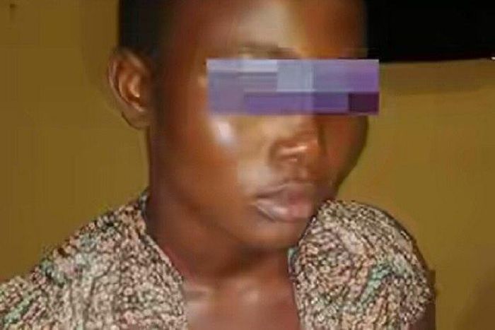 The young victim of rape