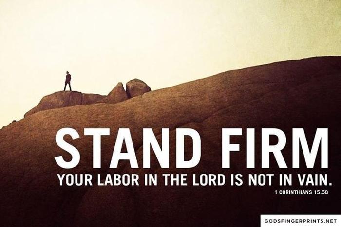 Stand firm