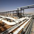 Pipes are pictured at Libya's El Sharara oilfield December 3, 2014.