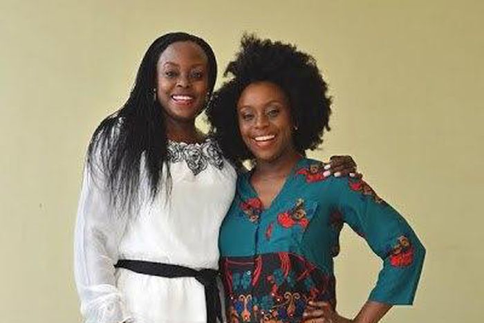 Chimamanda Ngozi Adichie and her sister Uche
