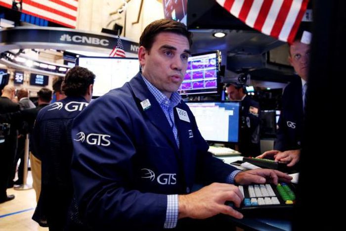 US STOCKS-Financial stocks reel under Brexit impact