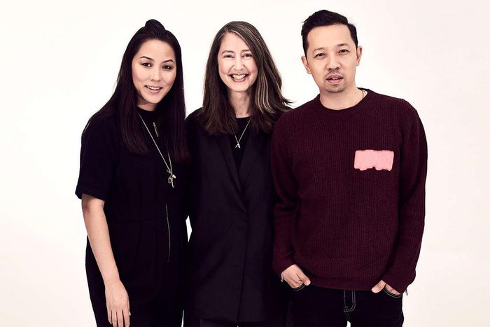 Ann-Sofie Johansson with Carol Lim and Humberto Leon