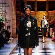 Mayowa Nicholas walked for Dolce & Gabbana's Fall/Winter 2016-2017 fashion show