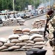 Soldiers at check point in Maiduguri.