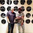 Davido and Peter Edge (Chairman and CEO of RCA Records) after signing the new deal.