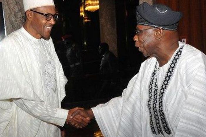 President Muhammadu Buhari meets with former President, Olusegun Obasanjo