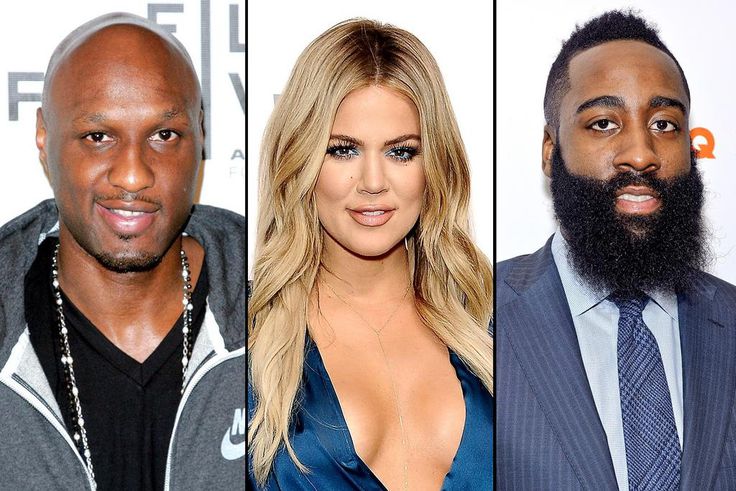 Lamar Odom, Khloe Kardashian and James Harden