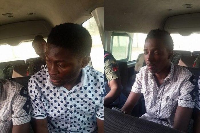 The two suspected fraudsters, Stanley Odjighere and Igho Timothy Okpekereke