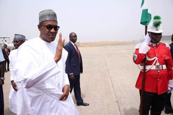 President Muhammadu Buhari leaves Nigeria for Saudi Arabia on February 22, 2016