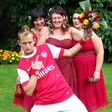 Arsenal fan wed in full club kit