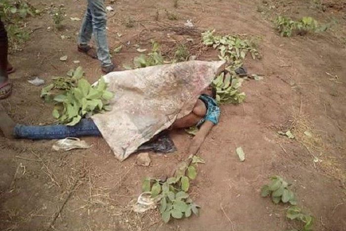 The body of the murdered girl