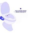 A toilet equipped with tushy to replace the use of tissue papers