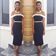 Bolanle Olukanni in a monochrome look
