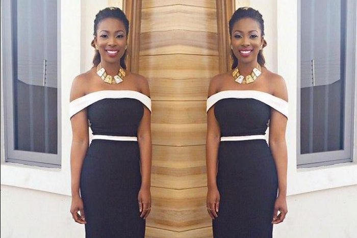 Bolanle Olukanni in a monochrome look