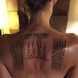 Photos of actress's new Thai Buddhist themed tattoos