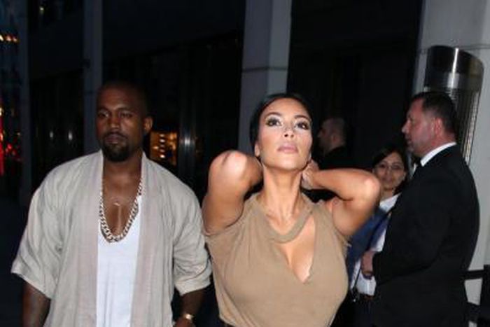 Kanye West and wife,  Kim Kardashian