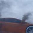Russia's Giant Lamborghini Gallardo  on fire