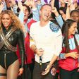 Beyonce, Chris Martin of Coldplay and Bruno Mars perform during the Pepsi Super Bowl 50 Halftime Show at Levi's Stadium in Santa Clara, CA, on Feb. 7.