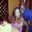 Toke Makinwa and Maje Ayida on Toke's birthday last year.