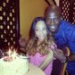 Toke Makinwa and Maje Ayida on Toke's birthday last year.