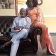 Richard Mofe Damijo and Iretiola Doyle on the set of 'Dinner'