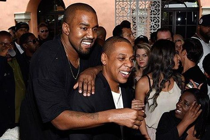 Kanye West and Jay Z back as friends at the Roc Nation pre-Grammy brunch in Beverly Hills