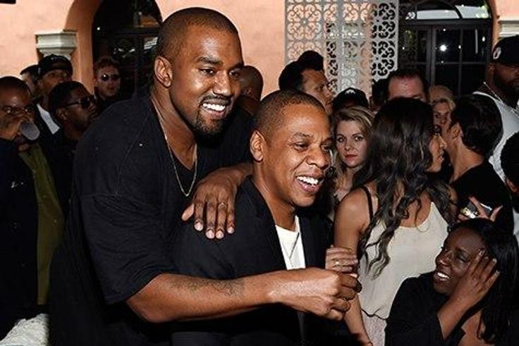 Kanye West and Jay Z back as friends at the Roc Nation pre-Grammy brunch in Beverly Hills