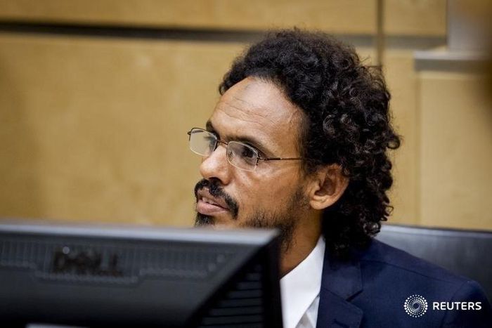 Ahmad Al Faqi Al Mahdi ( a.k.a. Abu Tourab) sits in the courtroom of the International Criminal Court (ICC) in the Hague the Netherlands, September 30,2015. REUTERS/Robin van Lonkhuisen/Pool