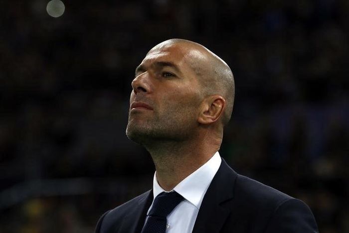 Real Madrid's Zinedi Zidane before the match against AS Roma. REUTERS/Alessandro Bianchi