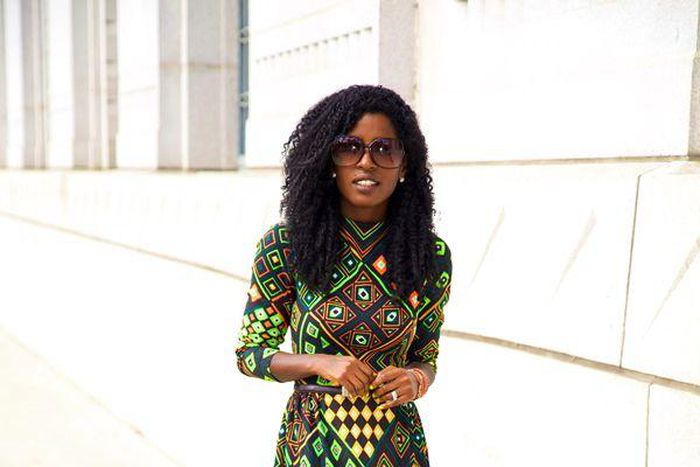 A print maxi dress like this one on Folake Huntoon is always a perfect choice