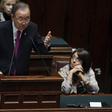 U.N. Secretary General Ban Ki-moon speaks at the Chambers of Deputies in Rome, Italy, October 15, 2015. REUTERS/Remo Casilli