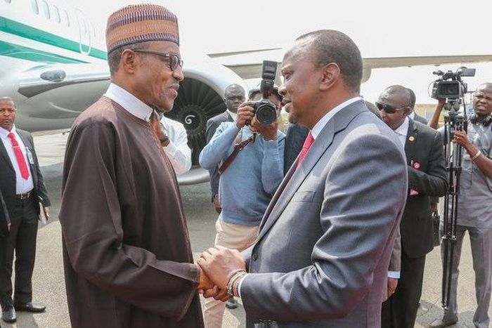 President Muhammadu Buhari in Kenya