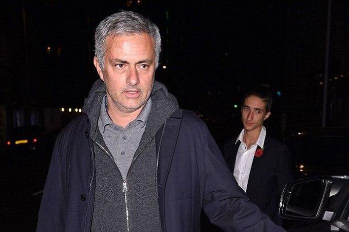 Jose Mourinho and his son