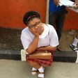 Dayo Amusa a secondary school student on set