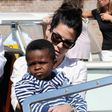 Sandra Bullock and son, Louis in 2013