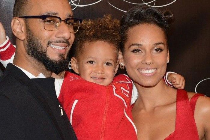 Swizz Beatz, Alicia Keys and son, Egypt