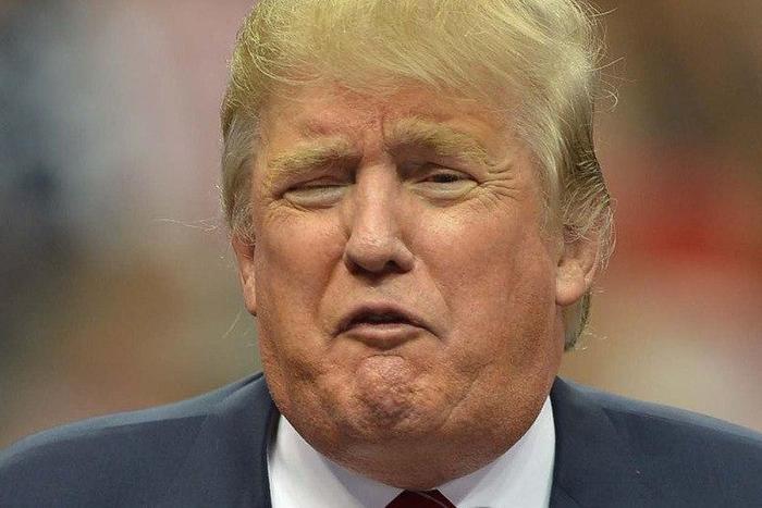 Donald Trump's regular face