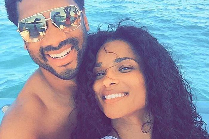Ciara and Russel Wilson