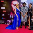 Caroline Danjuma, Swanky Jerry, Elma Godwin at Stalker premiere