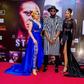 Caroline Danjuma, Swanky Jerry, Elma Godwin at Stalker premiere