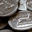 South African Rand coins are seen in this photo illustration taken September 9, 2015.    REUTERS/Mike Hutchings