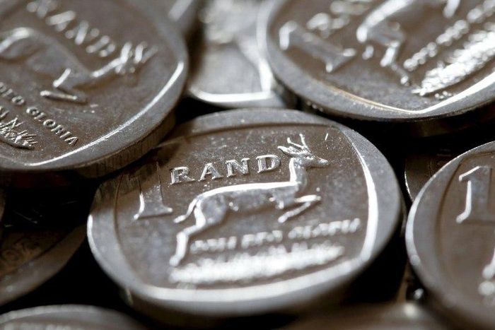 South African Rand coins are seen in this photo illustration taken September 9, 2015.    REUTERS/Mike Hutchings