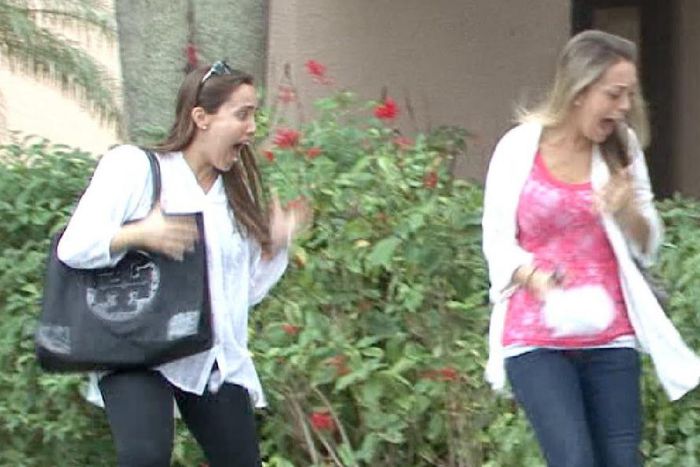 Watch hilarious gorilla scare prank