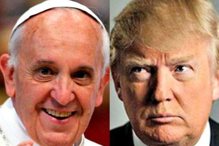 Pope Francis, Donald Trump