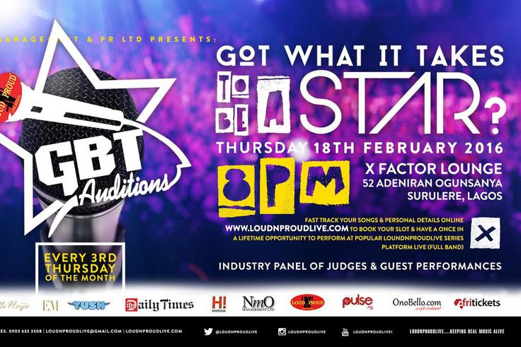 GBT Auditions February 2016