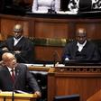 South Africa's President Jacob Zuma delivers his State of the Nation address at the opening session of Parliament in Cape Town, February 11, 2016. REUTERS/Schalk van Zuydam/Pool