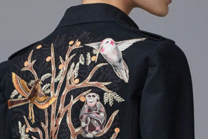 A model from Valentino Pre-Fall Campaign