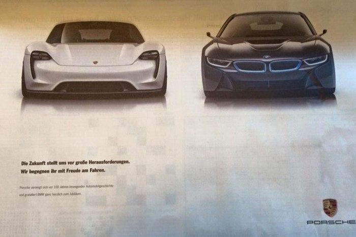 Porsche celebrates with BMW
