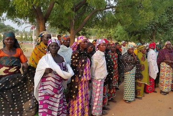 Bring Back Our Girls group marches to Presidential Villa on January 14, 2016